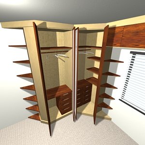 furniture closet 3d max