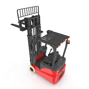 3D Mini Forklift Rigged and Animated