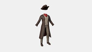 Cowboy Outfit A04 - Character Fashion Design 3D