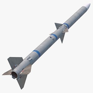AIM-120 AMRAAM Missile 3D model