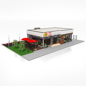 Drive Thru Fast Food Restaurant