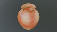 Sunset Decorative Ceramic Vase  3D Model