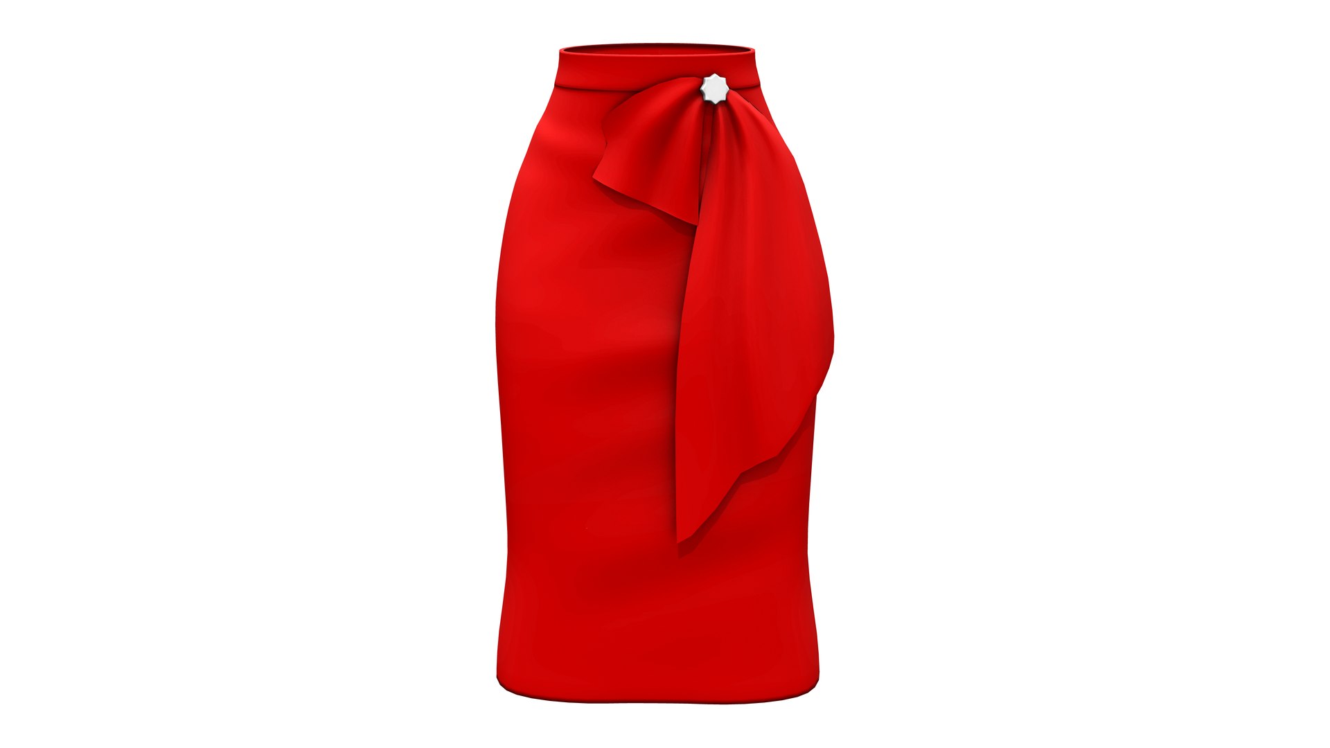 Women Maroon PU A-Line Below Knee Skirt