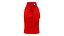 Women Red Below Knee Skirt With Front Bow Embellishment
