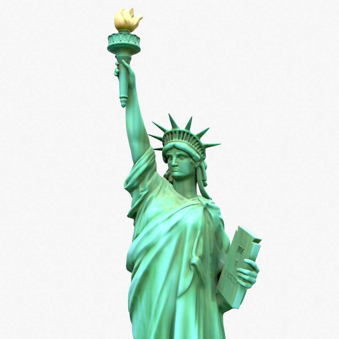 3D model modeled statue liberty TurboSquid 1546787