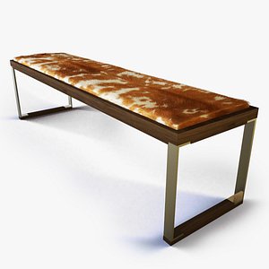 cowhide designer sofa 3d 3ds