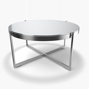 Dune Round Coffee Table with Charcoal Painted Glass