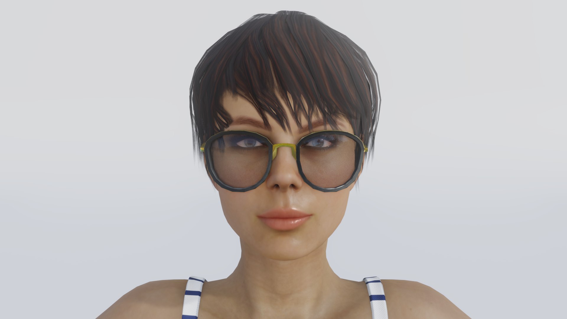 3D Olivia - Realistic Low-Poly Woman - TurboSquid 1846607