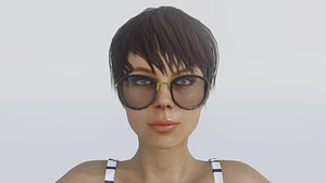3D Olivia - Realistic Low-Poly Woman
