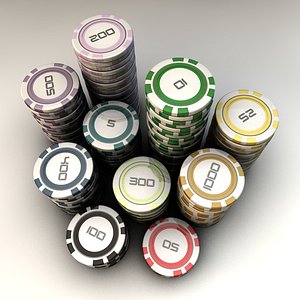 poker chips 3d 3ds
