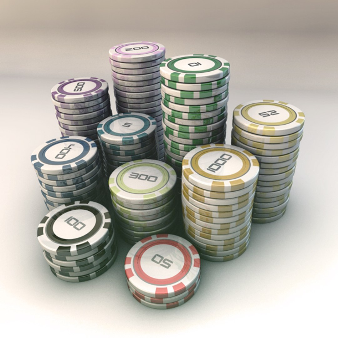 Poker Chips 3d 3ds