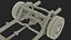 SUV Car Frame Structure with Chassis Rigged