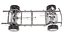 SUV Car Frame Structure with Chassis Rigged