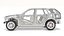 SUV Car Frame Structure with Chassis Rigged