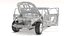 SUV Car Frame Structure with Chassis Rigged