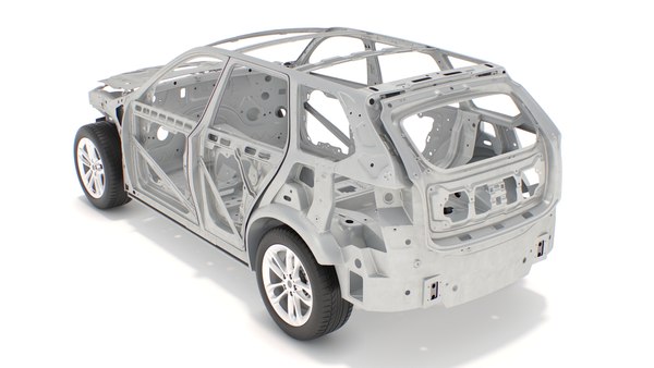 modelo 3d Estructura del chasis del vehículo todoterreno con plataforma ...