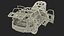 SUV Car Frame Structure with Chassis Rigged