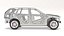 SUV Car Frame Structure with Chassis Rigged
