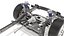 SUV Car Frame Structure with Chassis Rigged