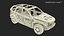 SUV Car Frame Structure with Chassis Rigged