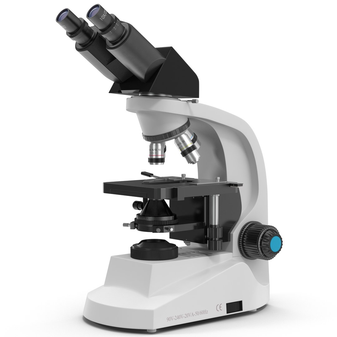 Microscope 3D Model 3D model — Medical