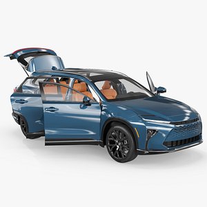 3D 2025 Toyota Crown Signia Hybrid Rigged for Maya