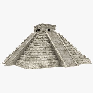 chichen itza pyramid 3D model