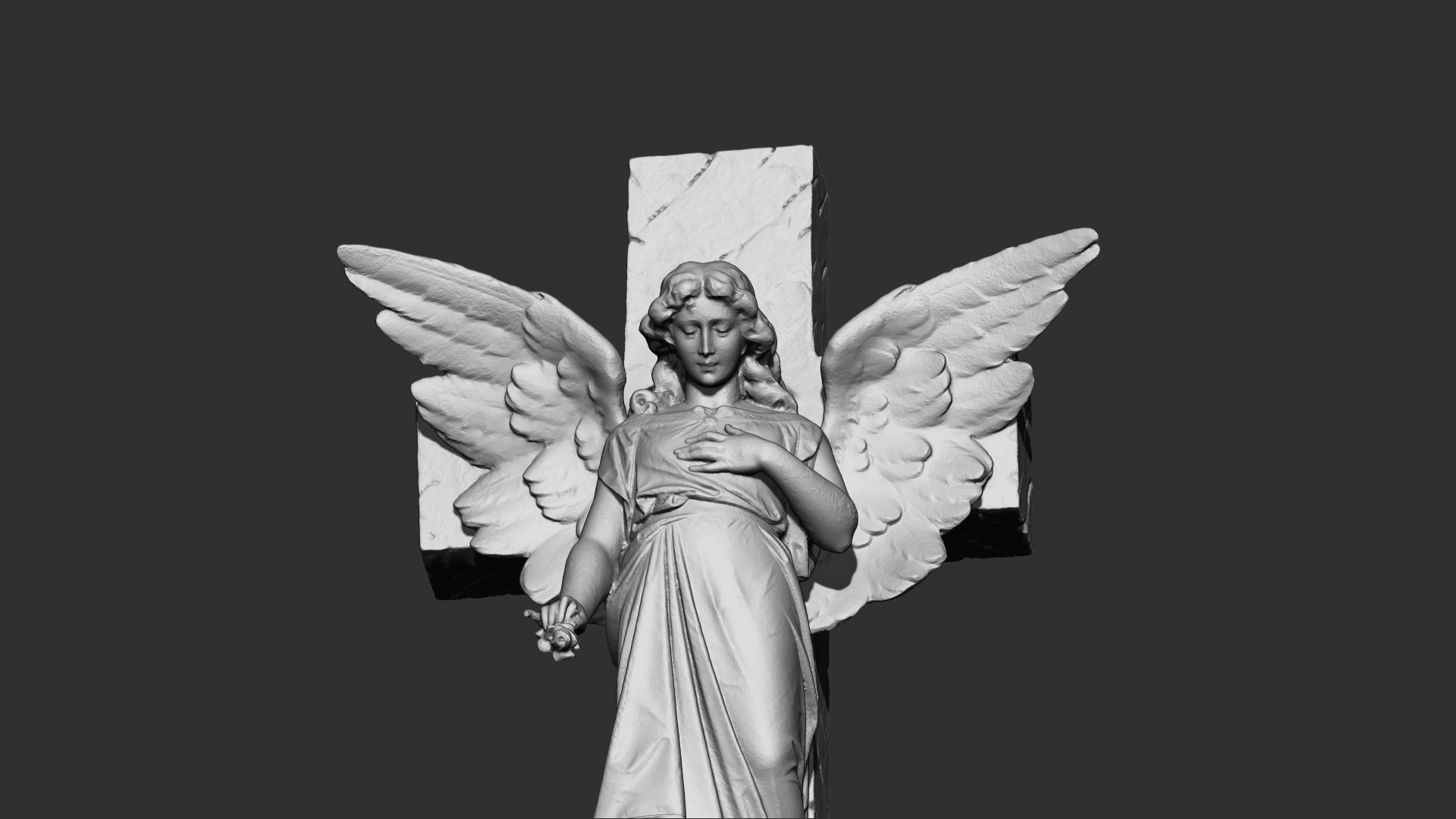 3d Angel Girl 3d Print Model Turbosquid 1957171