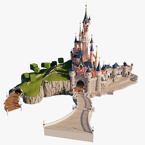 Disneyland castle 3D model