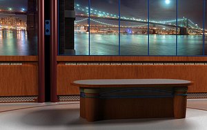 film set david letterman 3d max