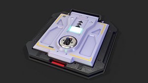 Sci-Fi Underground Access Door 3D