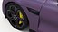 Electric Car Sedan Purple Simplified