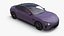 Electric Car Sedan Purple Simplified