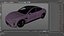 Electric Car Sedan Purple Simplified