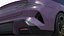 Electric Car Sedan Purple Simplified