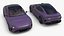 Electric Car Sedan Purple Simplified