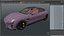 Electric Car Sedan Purple Simplified