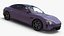 Electric Car Sedan Purple Simplified