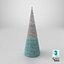 Scandi Christmas Cone Tree Decoration