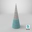 Scandi Christmas Cone Tree Decoration