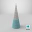 Scandi Christmas Cone Tree Decoration