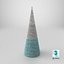 Scandi Christmas Cone Tree Decoration