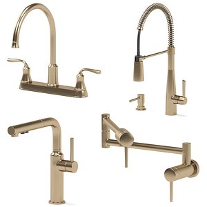 3D DELTA kitchen faucets collection model