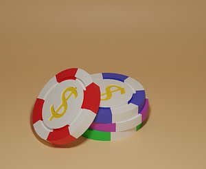 3D casino chip