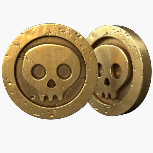 Cartoon Pirate Gold Coin model