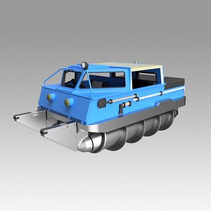 screw terrain vehicle 3D model