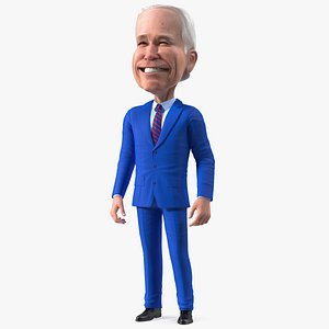 3D model Cartoon Joe Biden Smiling