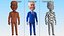 Dessin animé Joe Biden souriant