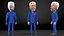 Dessin animé Joe Biden souriant