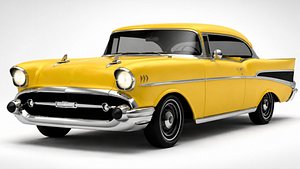 57 Chevy Bel Air Low Poly 3D Model 3D model